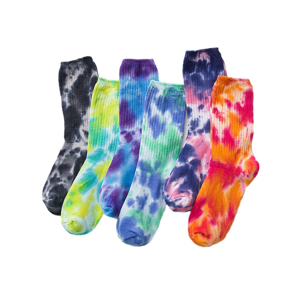 Short Socks Men Women Tie Dye Socks Colorful Cool Crew Socks Funny Hipster Skatebord Ankle Female Sox