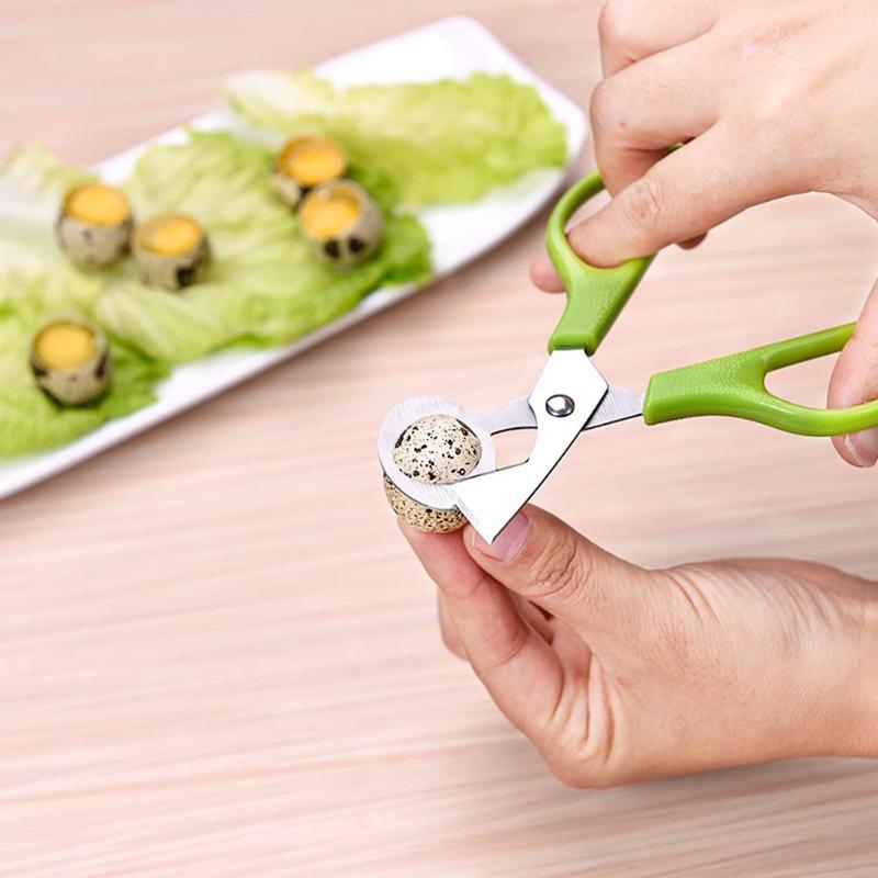 Stainless Steel Cut Whisk Egg Clipper Gen Eggshell Cutter Apparatus Pigeon Quail Egg Scissor Bird Opener Kitchen Tool