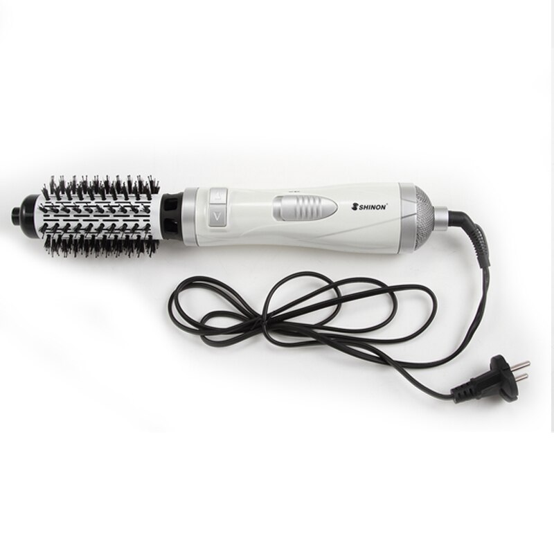 2 In Rotating Hair Dryer Brush Styler Electric Hair Curler Brush Ionic Hairdryer Brush Dryer Comb Only 220V