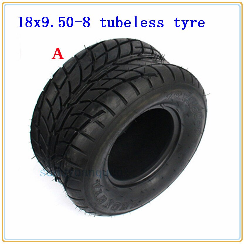 ATV 8-Inch Vacuum High Wear-Resistant Tires 18X9.50-8 Road Tires 18x9.5-8 240/55-8 Lawn Mower Garden Tractor Turf Tyres 4ply: tyre A
