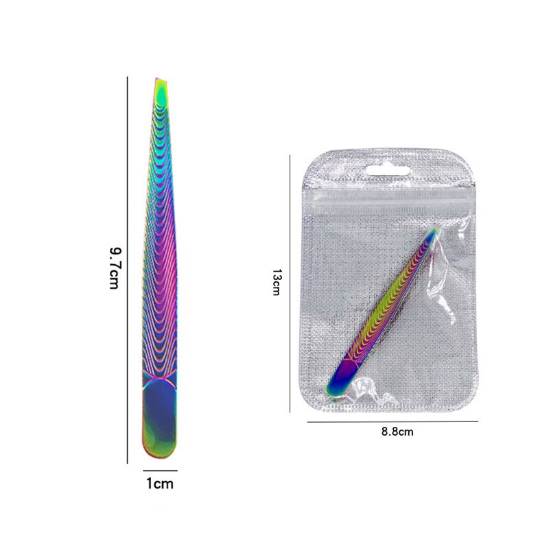 Pinzas profesionales de acero inoxidable para depilación de cejas, herramienta de maquillaje para mujeres, 1 ud.