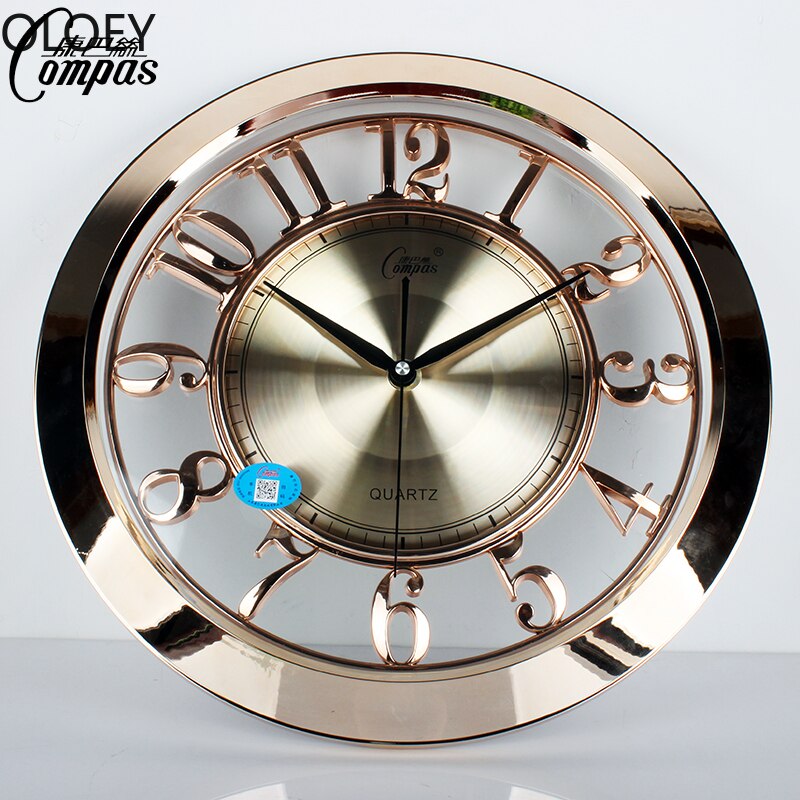 Luxe Grote Wandklok Vintage Stille Japenese Gold Shabby Chic Keuken Horloge Wandklokken Home Decor Reloj De Pared Retro klok