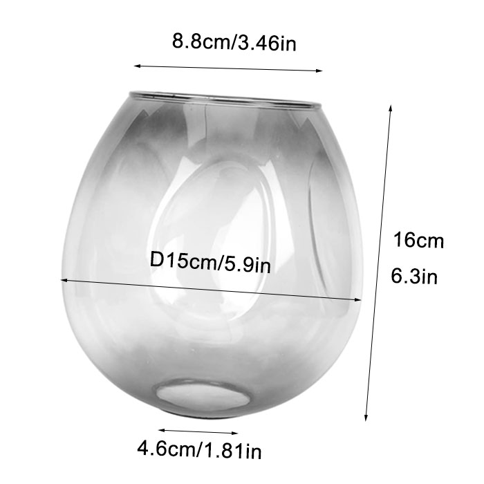 Fading Grey Handblow Art Glazen Lampenkap Hanger Plafond Kroonluchter Wandkandelaar Licht Vervanging Ovaal Grijs Glazen Kap Armatuur: Beige