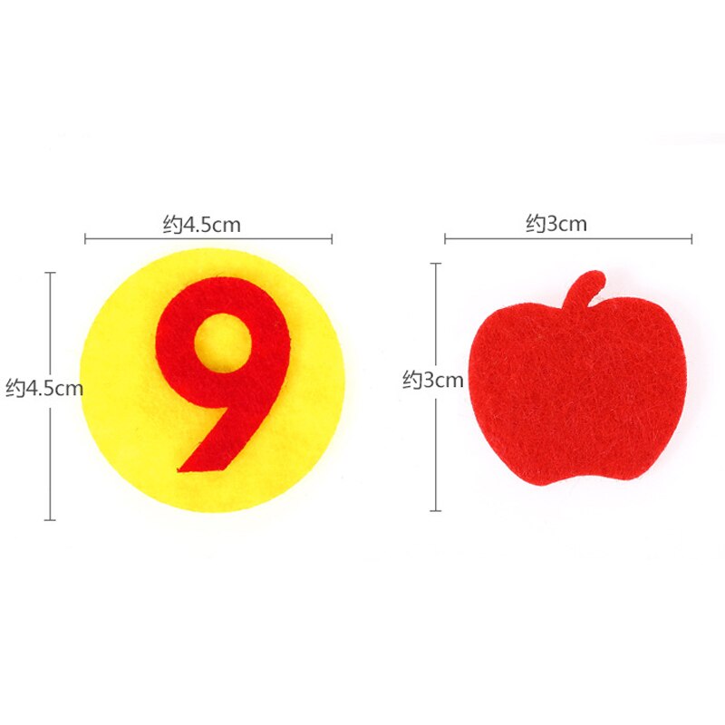Baby Onderwijs Speelgoed Apple Bomen Intelligentie Kleuterschool Diy Weave Doek Vroeg Leren Onderwijs Speelgoed