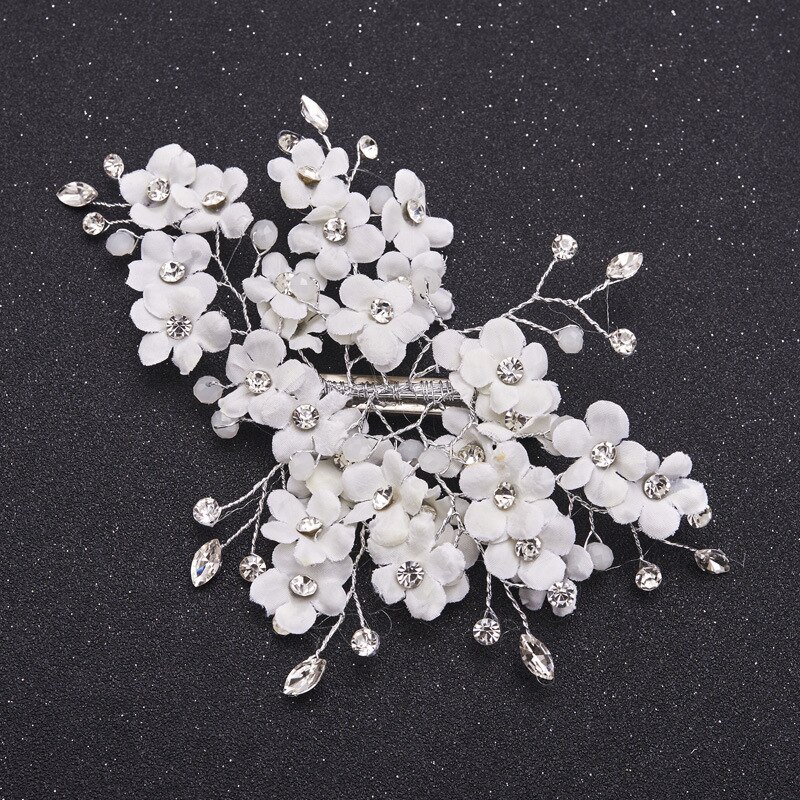 Di modo Del Copricapo per la Sposa Da Sposa Fatto A Mano Capelli Pinze di Cristallo Dei Capelli Della Perla Accessori Per Capelli Da Sposa Spilli Ornamenti di Gioielli: 16