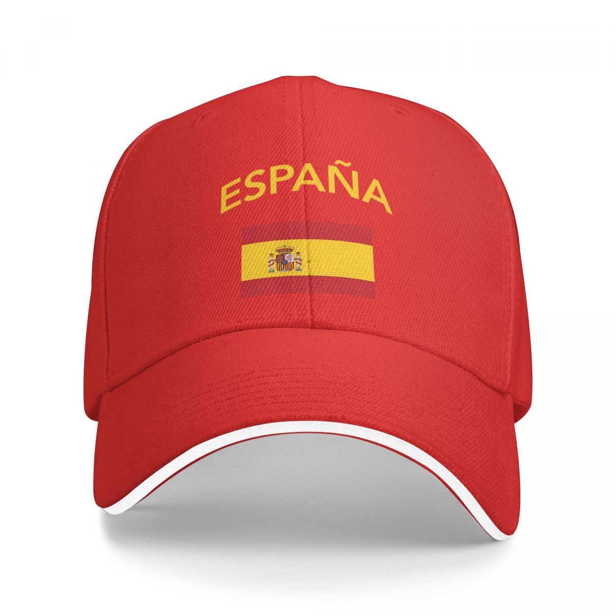 Espagne drapeau espagnol casquette de Baseball décontractée Tennis Skate camionneur chapeau été hommes femmes Style de rue casquettes de Baseball: Rouge