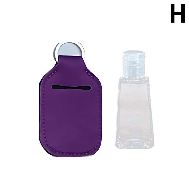 Hand Sanitizer Bottle Mini Portable Travel Silicone Bottles Holder Disinfect Keychain Refillable Bottles with Gel O6X0: H
