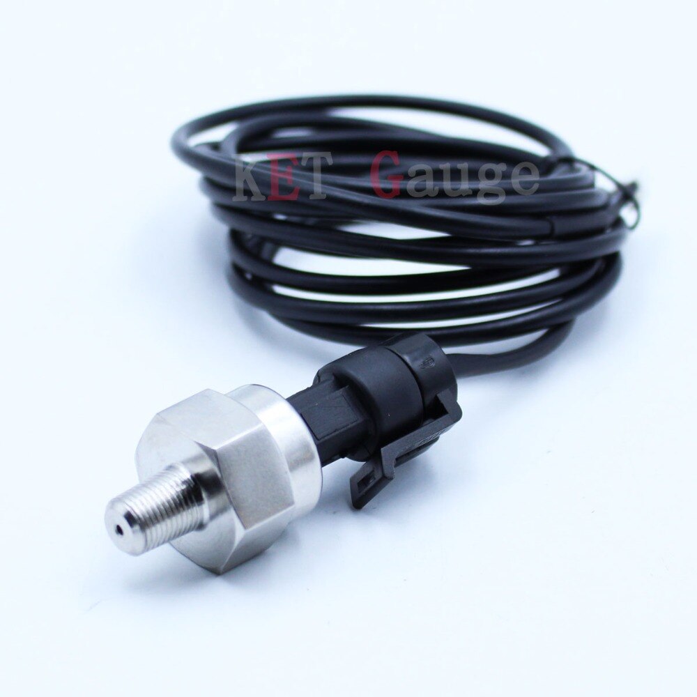 NPT 1/8 0-1.0Mpa (0-10bar) Stainless Steel Not carbon steel alloy shell Replacement electric Oil Fuel Pressure Sensor