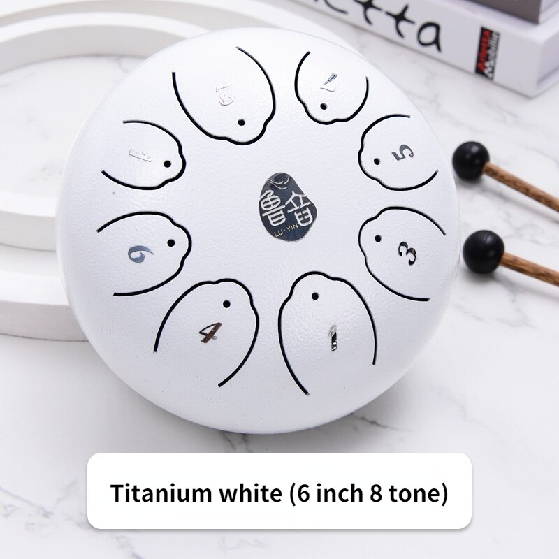 Ethereal Drum Ethereal Drum 6 "Staal Tong Drum Vergeet Zorgen Drum Percussie Instrument Hand Disc: 6 tone 8 inch A
