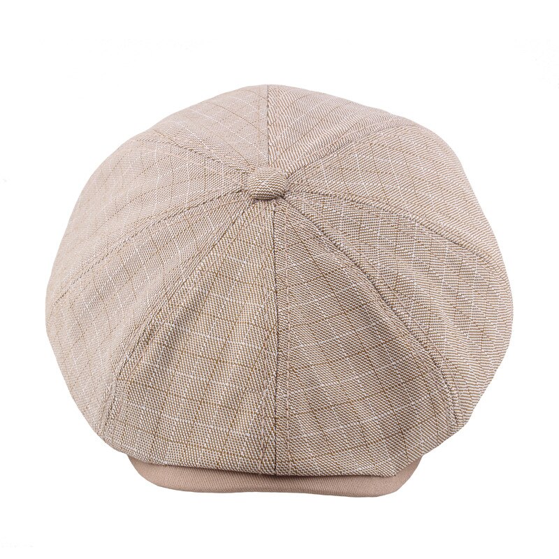 Mens Berets Spring and Summer Peaky Blinder Men Lattice Men's Cotton Stitching Octagonal Cap Beret Homme Man Hat Men Cap