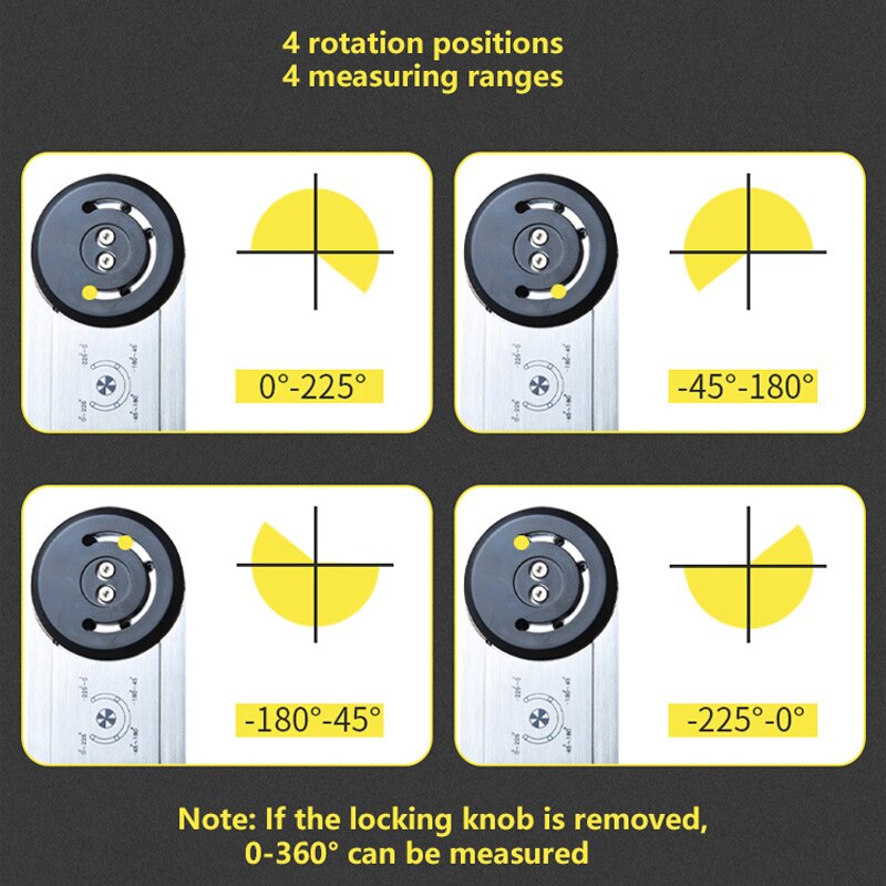 Multifunctional 25cm Digital Spirit Level High Precision Angle Measurer Electronic Protractor Inclinometer Bubble Angle Ruler
