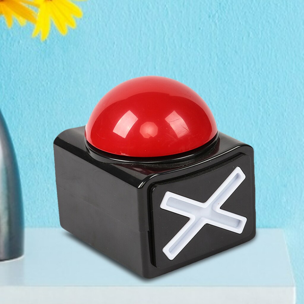 Game Answer Buzzer Alarm Button With Sound Light Battery Powered Talent Buzzer for Kids Adult