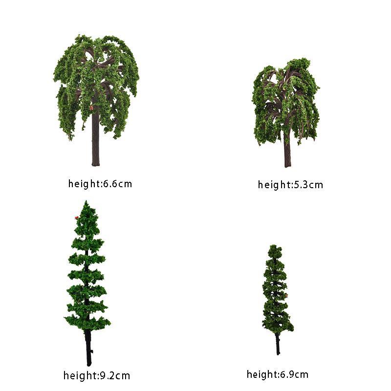 Miniature havepynt gør-det-selv-svampe håndværkskrukke fe kunstig græsplæne til bryllup julefest dekoration: Træ 04