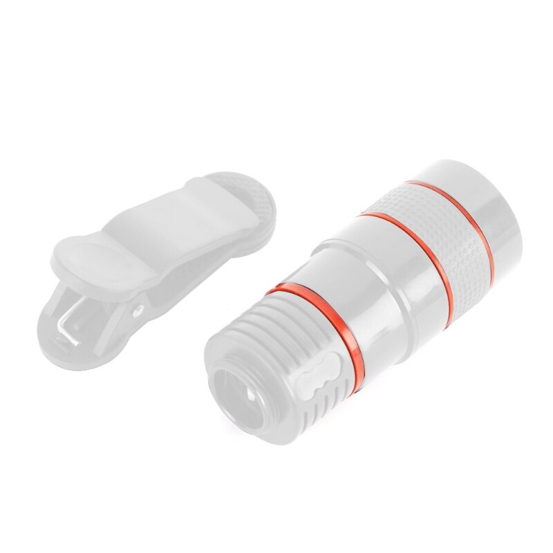Universelles 20x- clip-on-teleobjektiv für handykameras und zoom-kameras (für die meisten handys): W