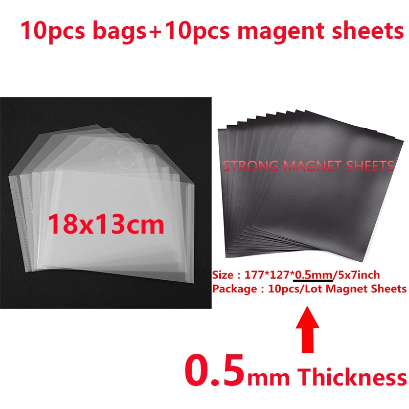 Magnetic Sheets &amp; Plastic Folder Bags Storage Box Containers For Storing Cutting Dies Stamps Holders Organizer Transparent Bags: Picture 6