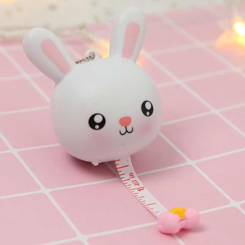 Draagbare cartoon intrekbare liniaal centimeter/inch rolmaat mini liniaal: 7 uur 1501668-2