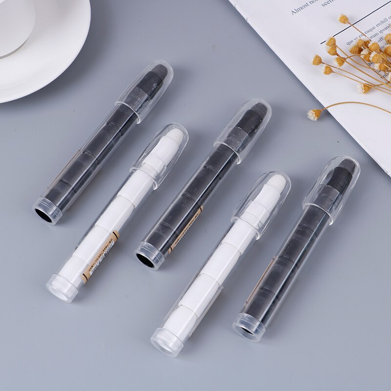 Simple Black White Pencil Shape Erasers Creativity Eraser Pencil School Supplies Painting Office Supplies Study Stationery