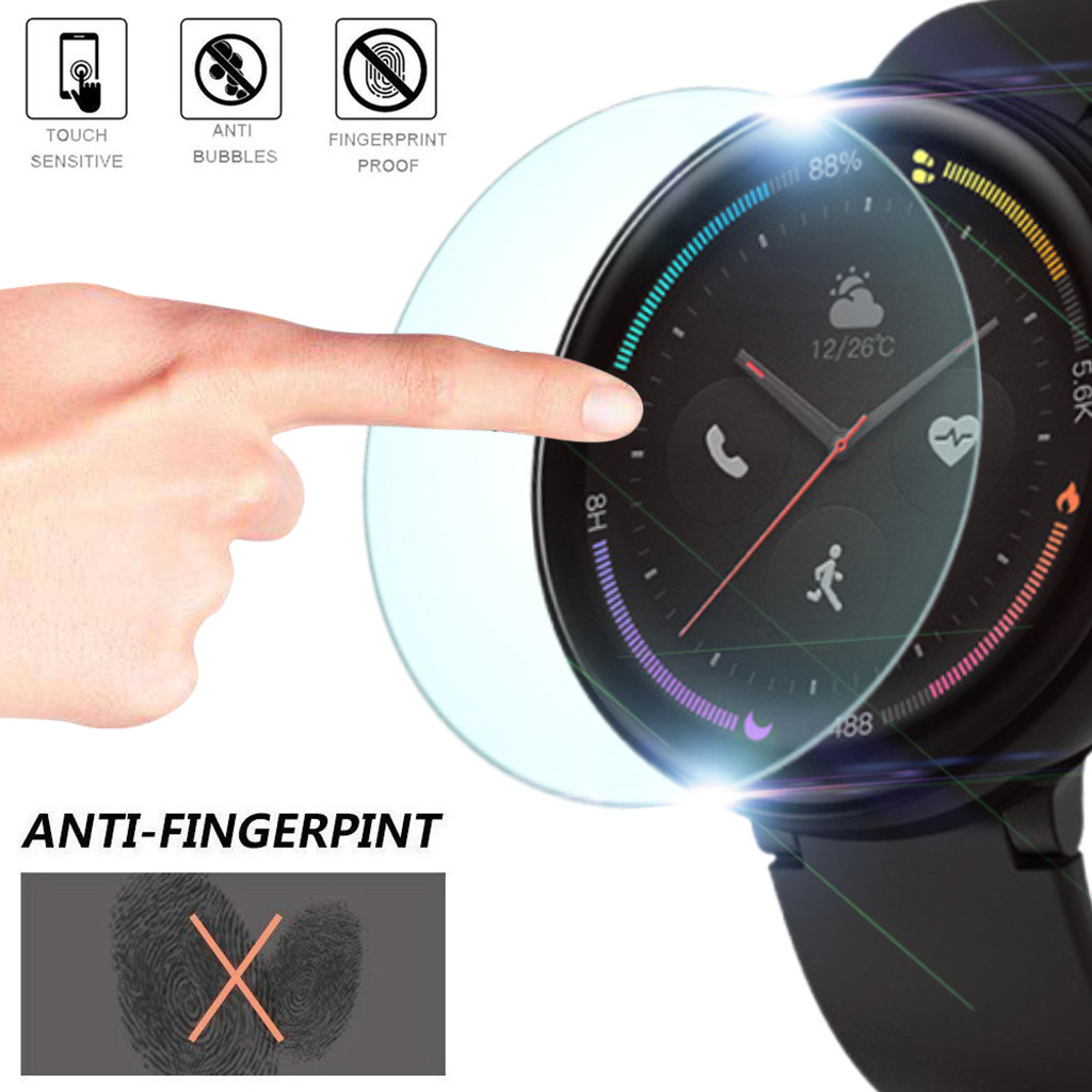 5 uds. Película a prueba de explosiones para Amazfit Smart Watch 2 A1807 Protector de pantalla antiarañazos antideslizante sensible al tacto