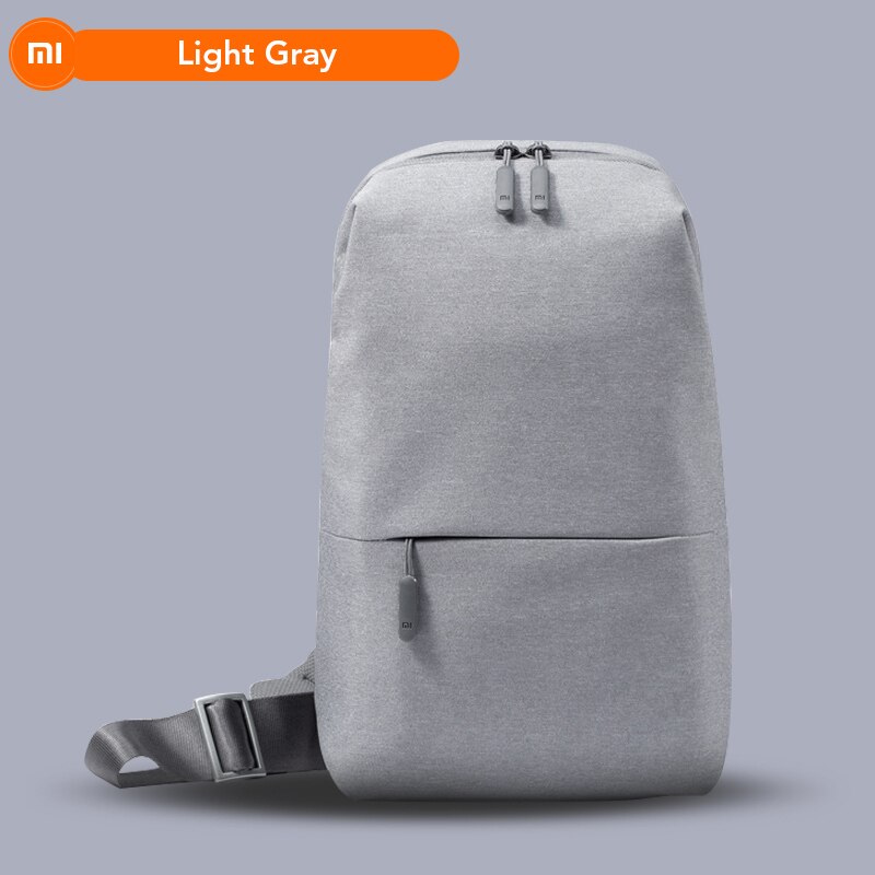 Originele Xiaomi Rugzak Sling Borst Bag Waterdichte Sling Urban Leisure Schoudertassen Sport Rugzak Unisex Rugzak: Light Gray