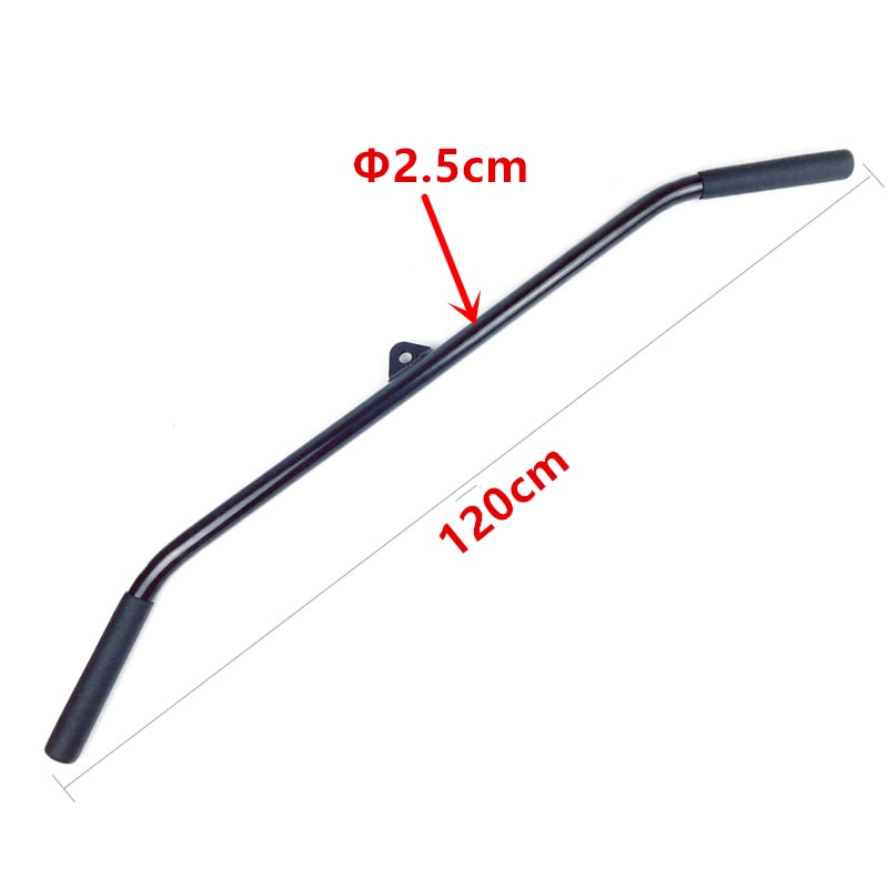 120CM T-bar Handle DIY Pulley System Cable Machine Attachment Pulldown Rowing Bar Biceps Triceps Back Workout Straight Bar