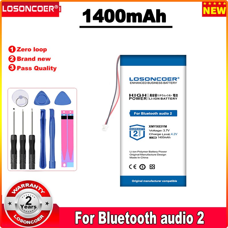 LOSONCOER 1400mAh 443083 XMYX03YM Battery For Xiaomi Square Box Bluetooth Audio 2