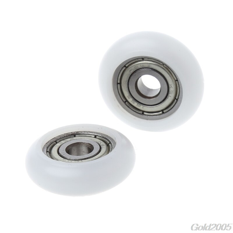 10 Pcs 5X23X7.3 Mm Nylon Plastic Carbon Stalen Lagers Katrol Wielen Ingebed Groef G08 Rental &