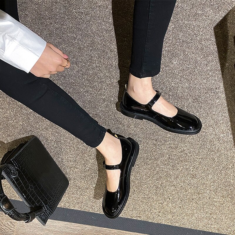 Kvinder oxford flade forårssko til kvinder læder lejligheder sommer brogues vintage slip on loafers afslappede sneakers sko