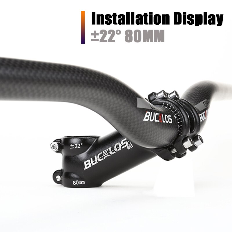 BUCKLOS Ultralight Bike stem 7 17 22 Degree 31.8mm handlebar Stem 60/70/80/90/100mm Aluminum Alloy Road bike stem MTB Power Part