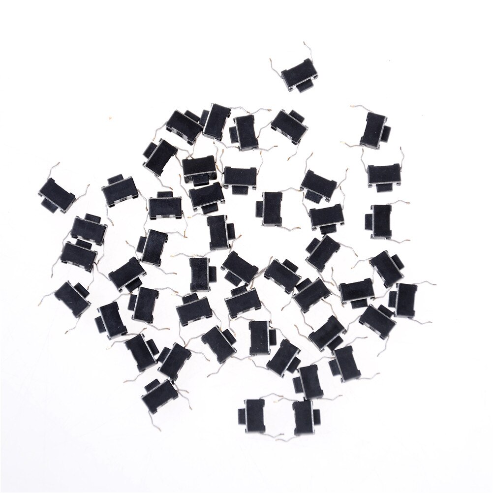 30pcs Panel PCB Momentary Tactile Tact Push Button Micro Switch 2 Pin DIP Light Touch 3*6*4.3 mm Keys Keyboard