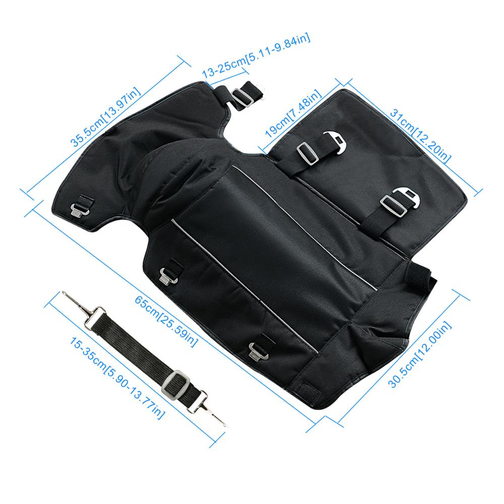 Motorcycle Protective Equipment Knee Pads Winter Wind and Cold Protection Thick Warm Motorbike Pads With Night Reflective Strip