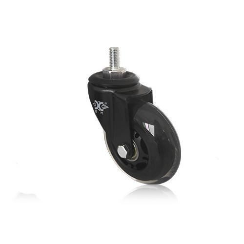 3 Inch 360 Degree Rotation PU Swivel Caster Wheel Universal Wheel for Skating Swivel Chair Computer Chair Furniture: A