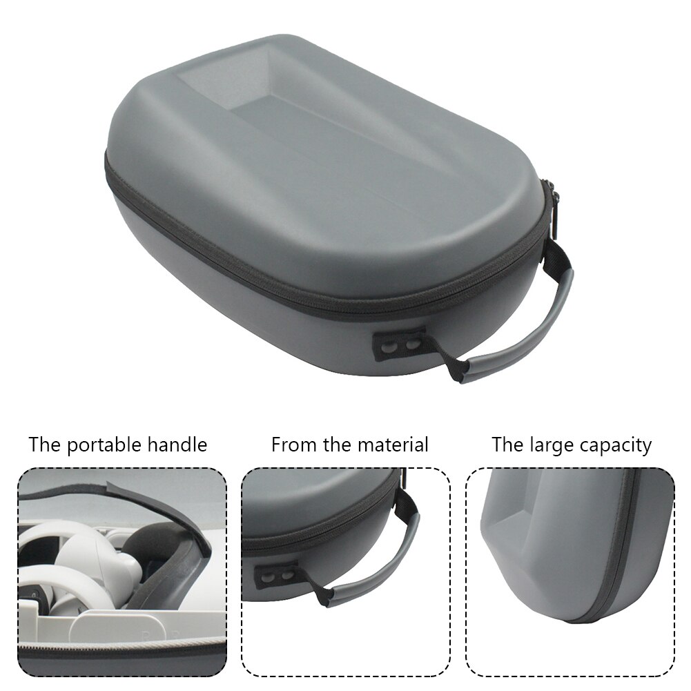 Hard Shell VR Carrying Storage Case Portable VR Headset Protective Bag for Oculus Quest 2 VR Headset Touch Controller Accessory