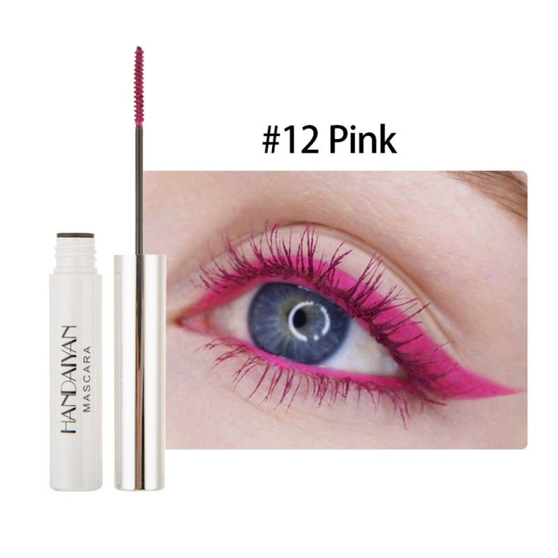 Blå grøn rød lilla sort hvid blæk mascara hurtigtørre øjenvipper krølle forlængelse makeup vandfast mascara øjenvipper
