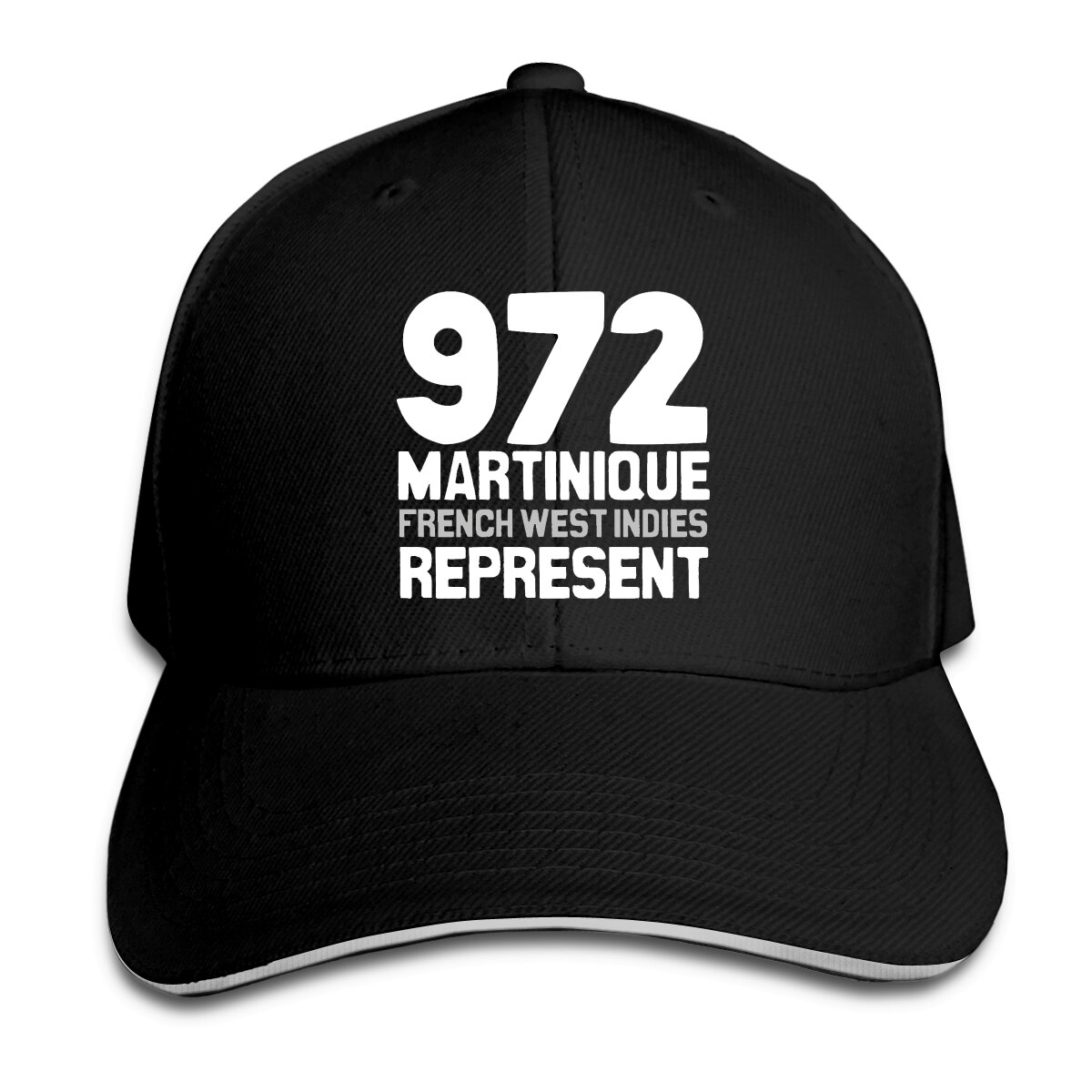 Martinica, FWI, 972 Represent Essential-gorra de béisbol para hombre y mujer, gorro de béisbol R330 hip hop, novedad: Black