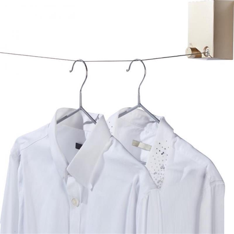 Retractable Clothesline Rope Drying Rack Balcony Bathroom Invisible Clothesline 4.2m Indoor Outdoor Dryer Rack Clothes Line