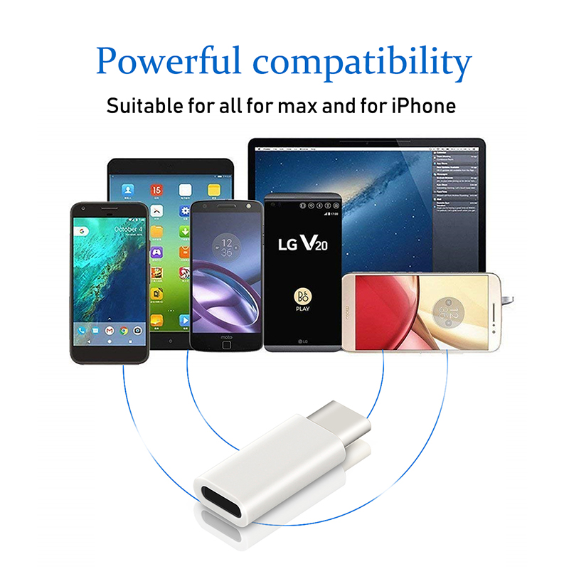 Adaptador für Iphone Zu Usb Typ C Adapter Konverter 8 Stift Jack Usb C Männlichen Splitter für Huawei Iphone Rollenmaschinenlinie Typc ladegerät Adaptateur