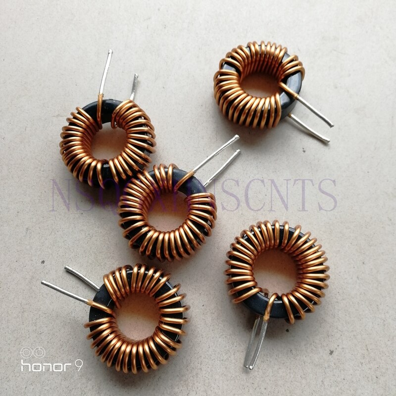 Zvs Induction Heating Inductor Coil Outer Diameter 40mm 100uH Iron Silicon Aluminum Inductance Magnetic Ring 50A Current 1.8mm
