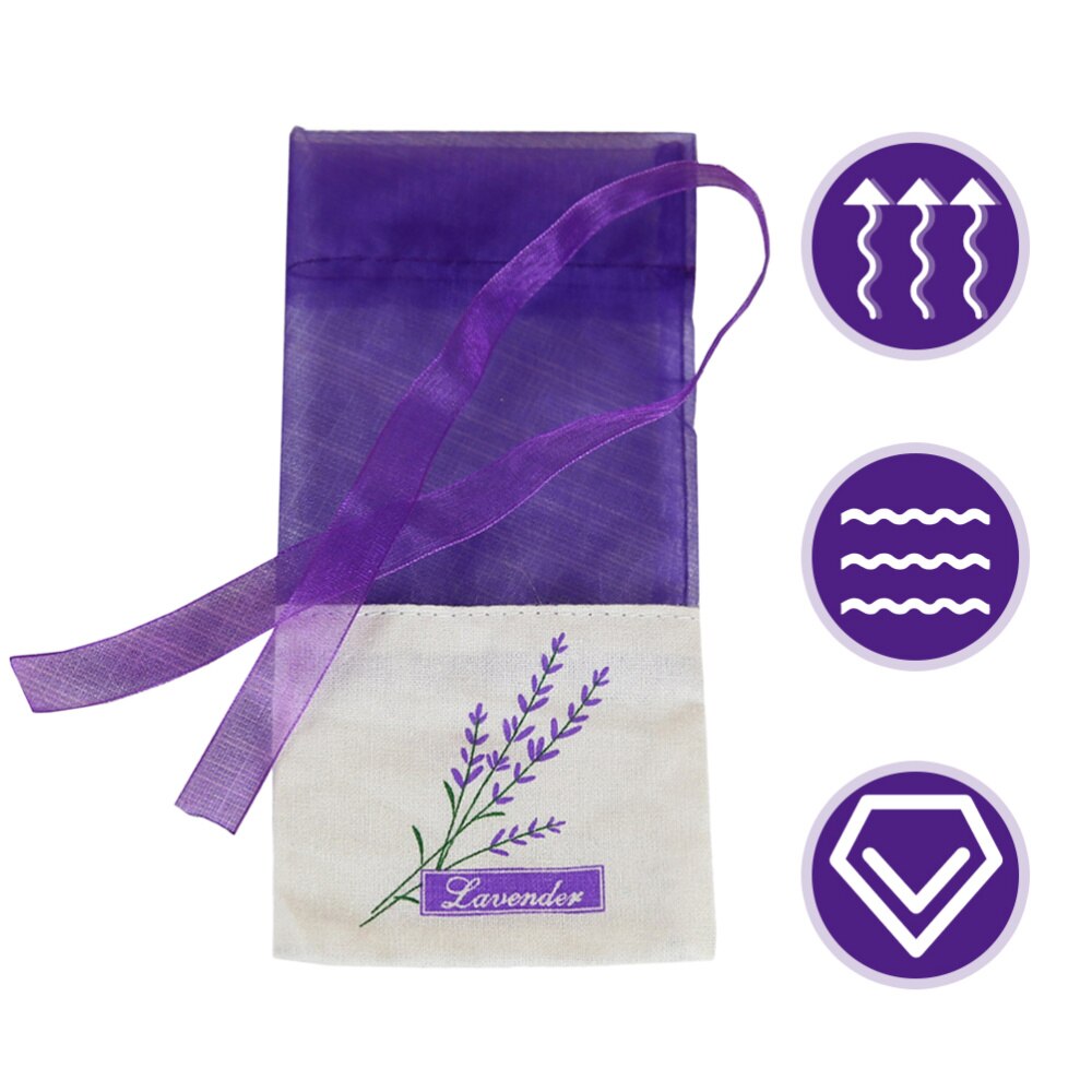 1 Set 12Pcs Lavender Sachet Fragrance Lavender Sachet Style Deep Purple): Default Title