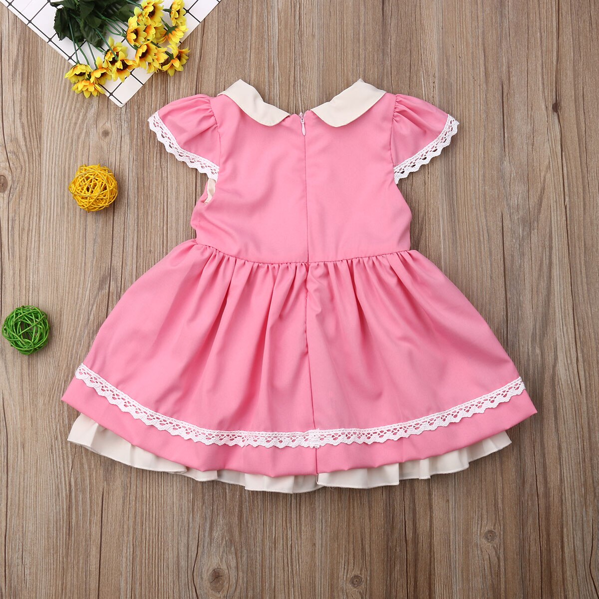 Meisje Jurk Baby Jurk Party Katoen Blend Tutu Bloem Meisjes Bruiloft Prom Bruidsmeisje Jurken