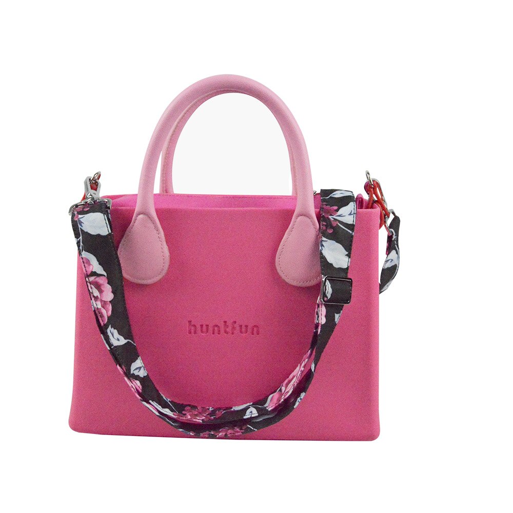 Tanqu 1 stycke mjukt blommigt handtag med justerbart längd med spänne för klassiska mini obag handtag för o väska för handväska dam & #39 ;s väskor