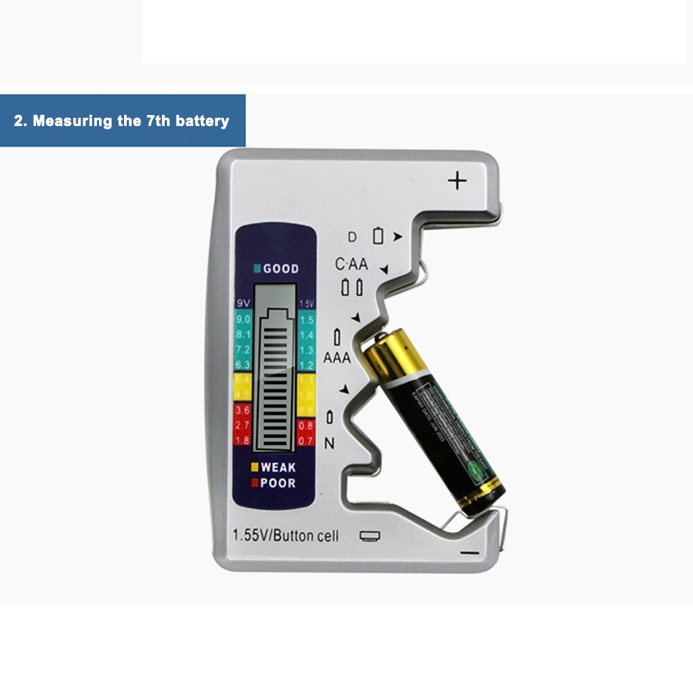Universal battery tester AA/AAA 9V 1.5V Button Cell Battery Volt Tester measuring instruments battery diagnostic-tool