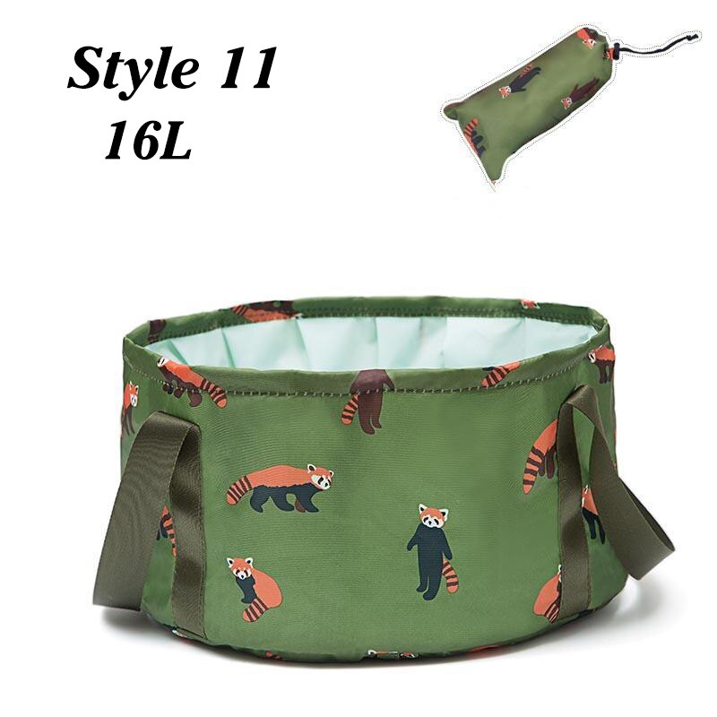 Składana umywalka podróżna umywalka kempingowa wiadro wędkarstwo składana umywalka kąpiel stóp zlew koszyk na pranie Spa kąpiel stóp wiadro do kąpieli: Styke 11