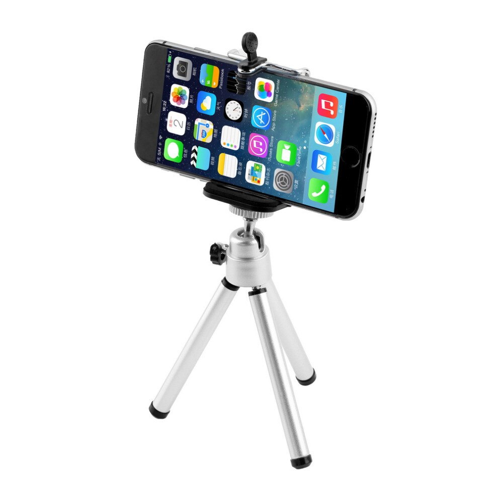 Mini Tripé com Suporte para o iphone 7/Câmera de Vídeo De Esportes Gopro SJ5 sessão Yi Nikon Tripé Para iphone samsung Xiaomi Viagem