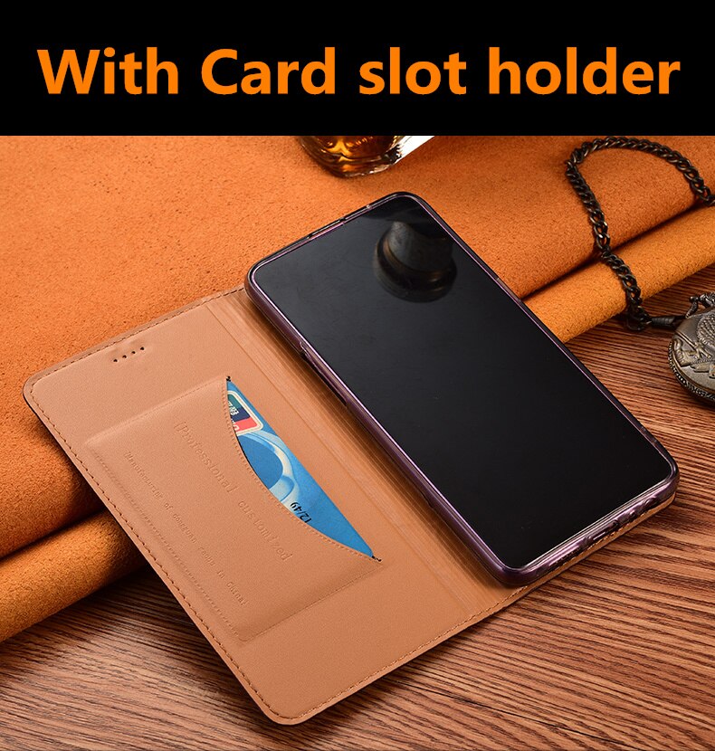 Genuine Leather Magnetic Holster Cover Coque For Nubia Redmagic 5G Flip Case For Nubia Play Phone Case Credit Card Slot Holder