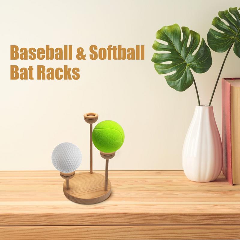 Support de base en bois pour balle de baseball T1, présentoir pour balle de golf, softball et tennis