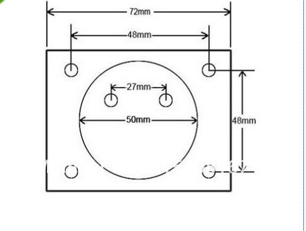 Analog Amp Panel Meter Current Ammeter DC 0-500A