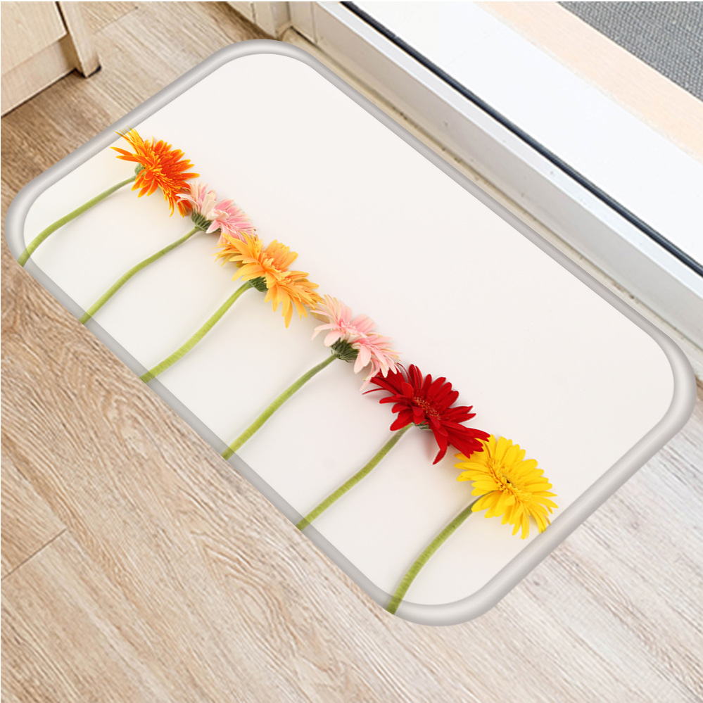 INS flower-paillasson antidérapant | Fleurs, sous vide, tapis de sol de cuisine, sol de bain, tapis d'entrée à la maison, tapis de prière pour enfants 40x60cm DD0026: 12