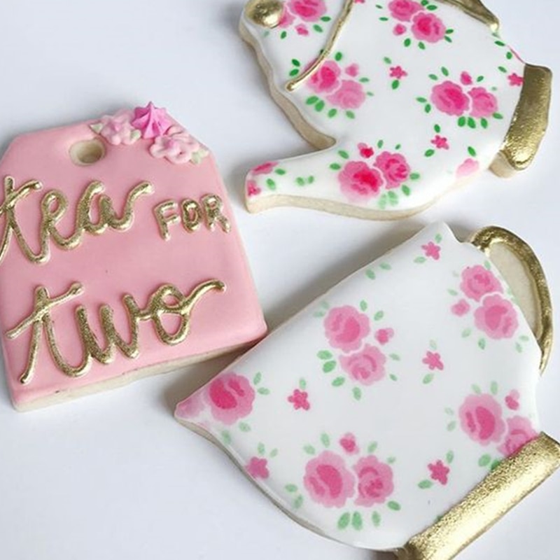 KENIAO Tea Party Cup Cookie Cutter - 9 x 6.2 CM - Biscuit Fondant Bread Pastry Sandwich Mold- Stainless Steel