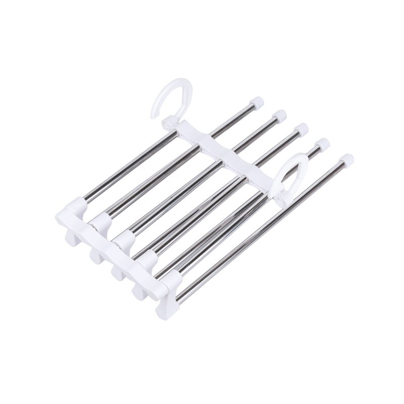Perchas para pantalones para bufanda, ganchos de viaje multifunción, bufandas, cinturón, toalla, colgador mágico de acero, estantes de almacenamiento: Default Title
