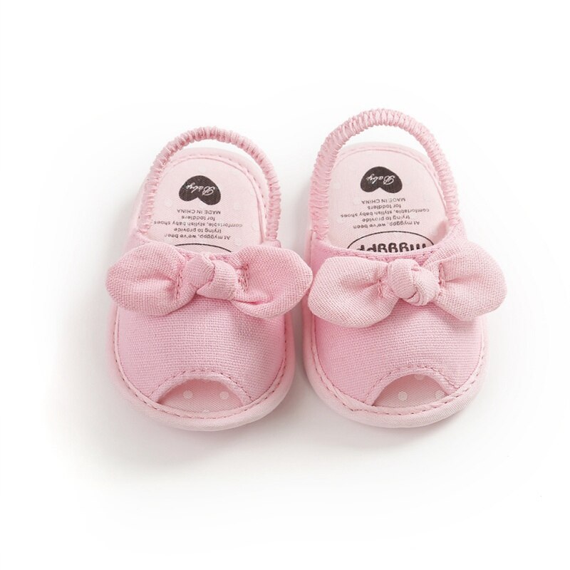 Zomer Baby Meisjes Ademende Anti-Slip Schoenen Vlinder-Knoop Patroon Sandalen Peuter Zachte Zolen Babyschoenen